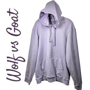 NWOT WOLF VS GOAT ELEVATED LUXE LAVENDER PURPLE HOODIE ITALY RESORT ELEVATED XXL